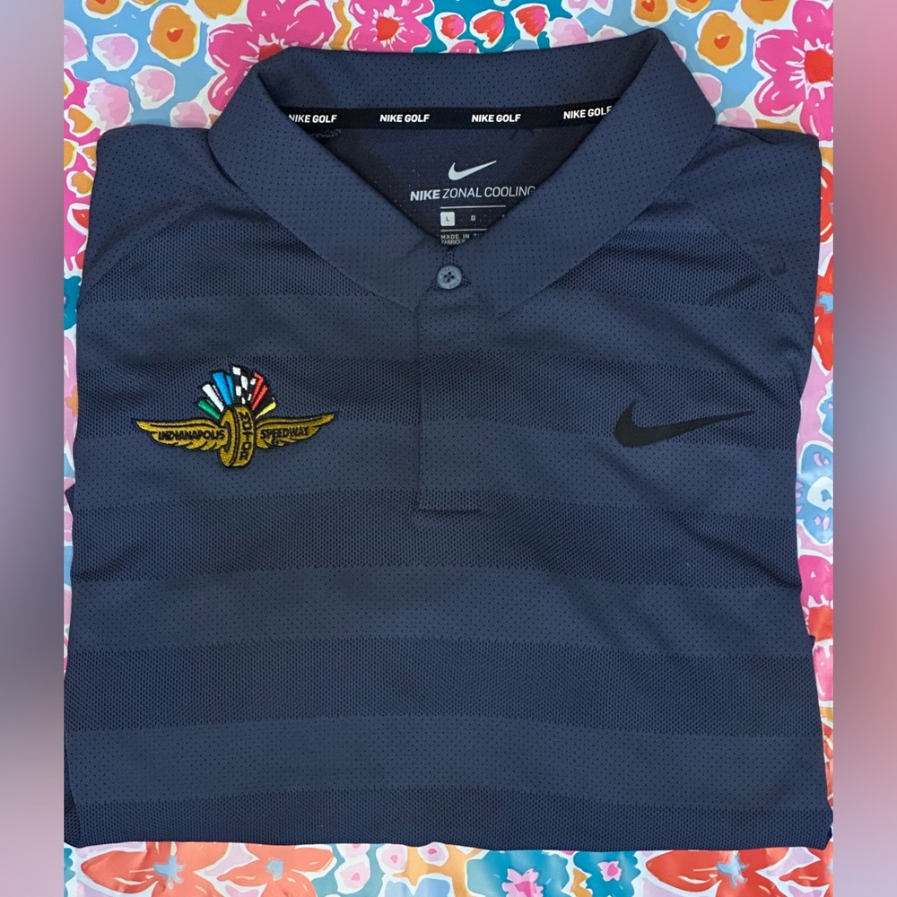 INDIANAPOLIS MOTOR SPEEDWAY NIKE GOLF POLO-NWT-MENS LARGE